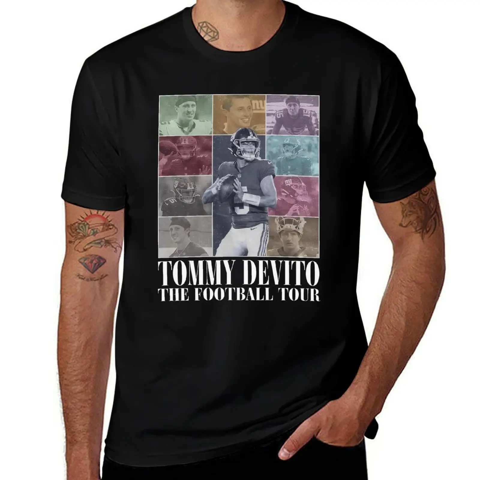 

Tommy Devito The Football Tour T-Shirt football t shirt oversized graphic tee luxury clothes men