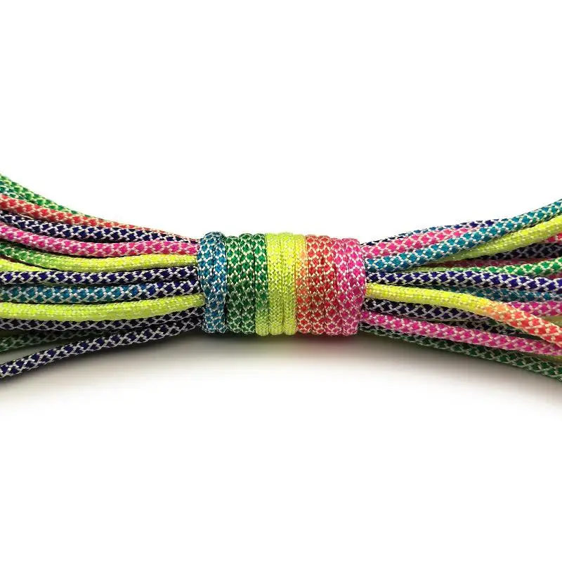 7 Strands Parachute Rope Paracord 2mm /3mm /4mm Paracord Rainbow Rope Climbing Survival Gear Parachute Rope BraceletAcc
