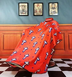 Printing Pro Adult Barber Cloth Gown Waterproof Hairdresser Cape for Hair Cutting Barber Aprons Hair Style Salon Supplies