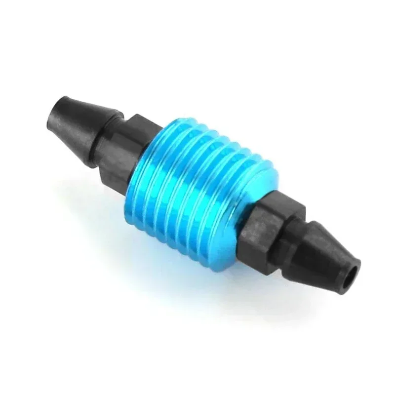 Refrigeradores de aceite de metal universales, tanque de combustible de aleación de aluminio, piezas de repuesto, filtro de combustible 1/10 para coche HSP 94122 94188 RC