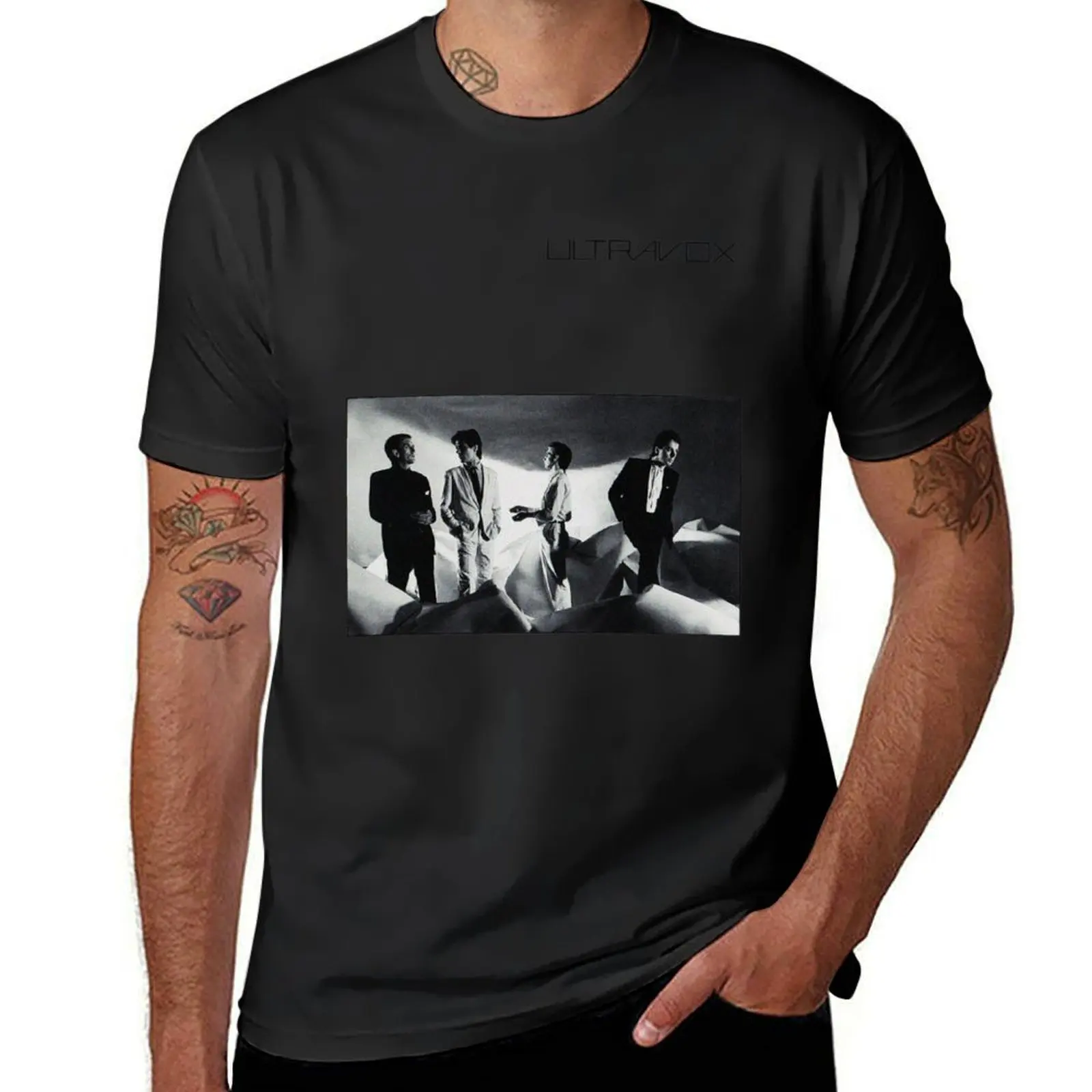 Ultravox Black Tshirts dos homens, Camisetas pretas, Design Aduaneiro, Seu Próprio