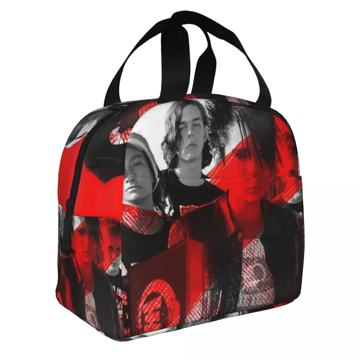 Music Rock Band Tokio Hotels Insulated Lunch Bag for Women Leakproof Cooler Thermal Lunch Box Office Picnic Travel