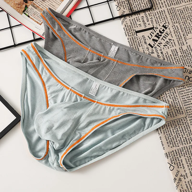 Men Sexy Briefs Underwear Modal Breathable Bikini Briefs Underpants Cuecas Calzoncillos Soft U Pouch Men's Lingerie Hombre Slip