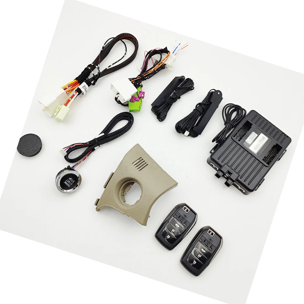 

Keyless Start APP Control For Toyot a Coroll a 08-13 Start Stop Remote Key Starter Stop Keyless Entry Panel Frame Accessor