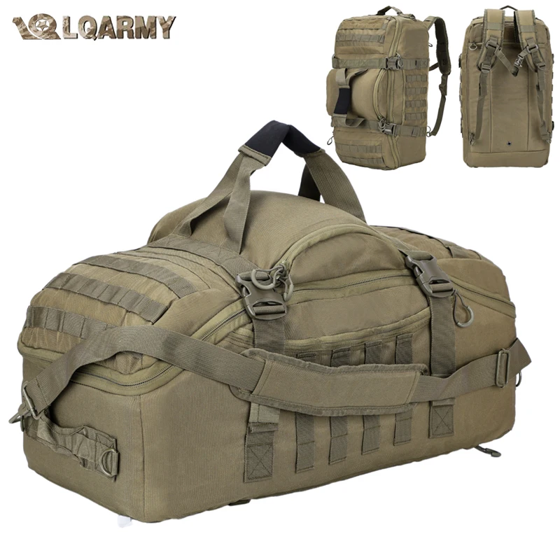 LQARMY 30L 45L 80L Мужская спортивная спортивная сумка Тактический водонепроницаемый рюкзак Спортивные дорожные сумки Molle Кемпинговые рюкзаки