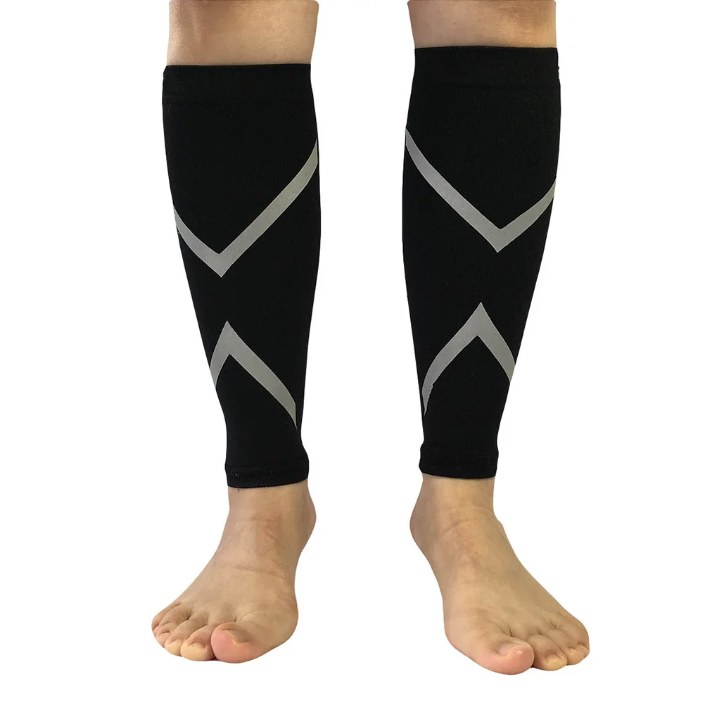 

1Pair Calf Compression Sleeve Leg Support for Shin Splint Pain Relief Recovery Running Cycling Travel Size M Black Breathable