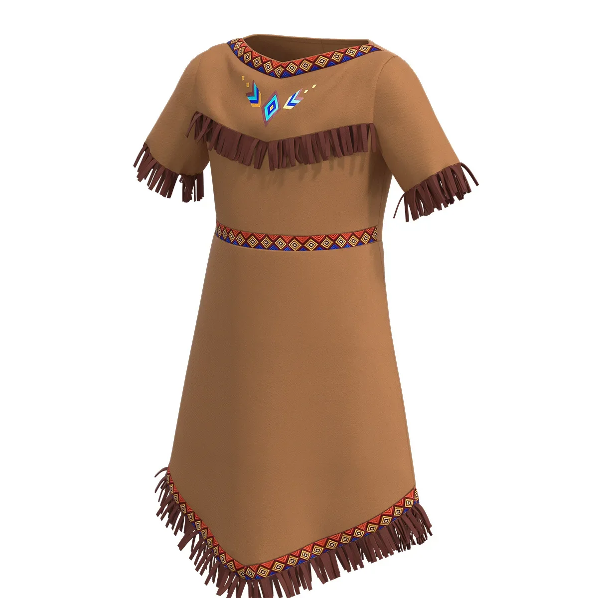 Tenues de princesse de la royauté pour enfants, olympiques de chef indien, cosplay d'Halloween, fête de carnaval, bandeau Kiev illage de paupières pour filles