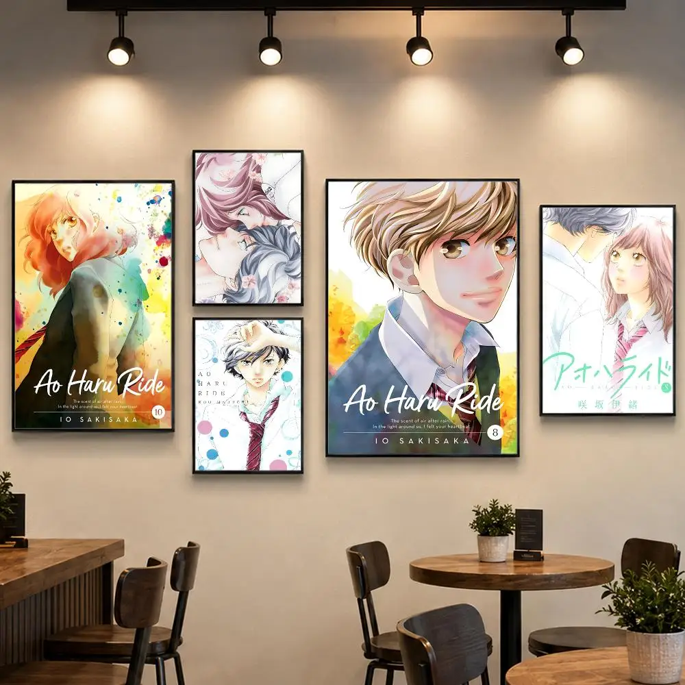 Anime Popular Historic Ao Haru Ride Poster PP Paper Wall Art for Living Rooms Bars Cafes Stylish Home Decor Gift