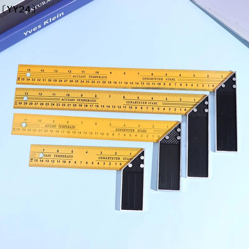 L-shaped High Precision Scale Multifunctional Corner Ruler Metal Carpentry Squares For Woodworking Building Framing Design〔YY24〕