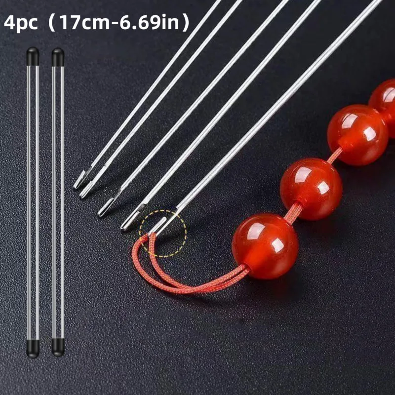 4-Pieces Set Bead Needles, Side Opening, Used for Threading Bead Threads, Practical and Convenient, DIY Jewelry Making Tool