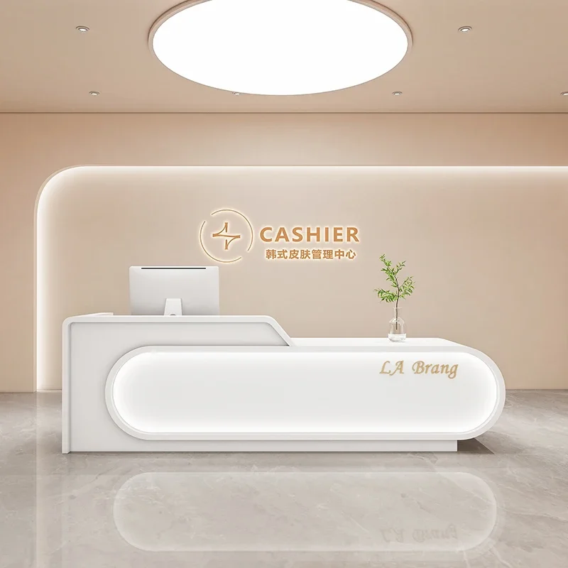 

Unique Salon Reception Desk Counter Office Podium Stand Reception Desk Cash Design Restaurant Beauty Mostrador Unique Furniture