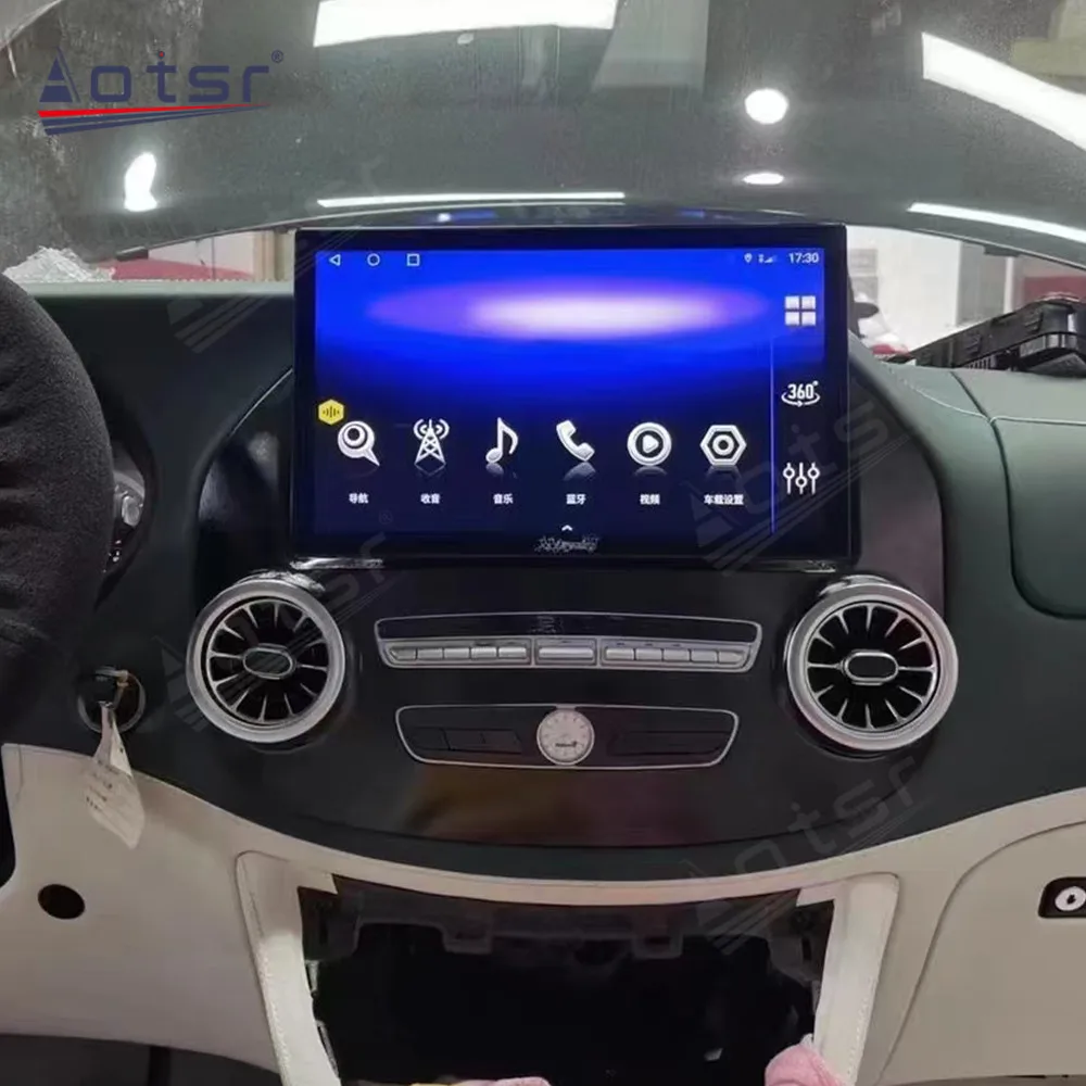 

13,3 ‘’ Carplay Android 13 для Mercedes-Benz Vito Gps Navi Автомобильный радиоприемник HD Сенсорный мультимедийный экран Стерео Авто автомобильные аксессуары