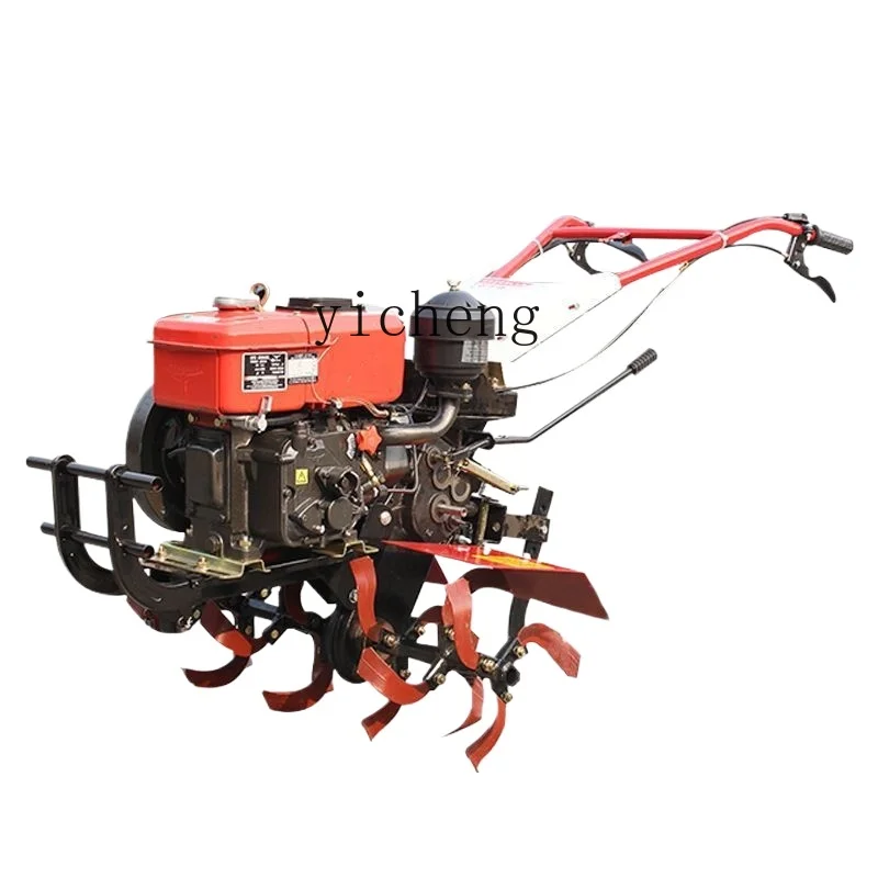 ZF small micro tiller new type of plowing machine orchard diesel agricultural soil plowing