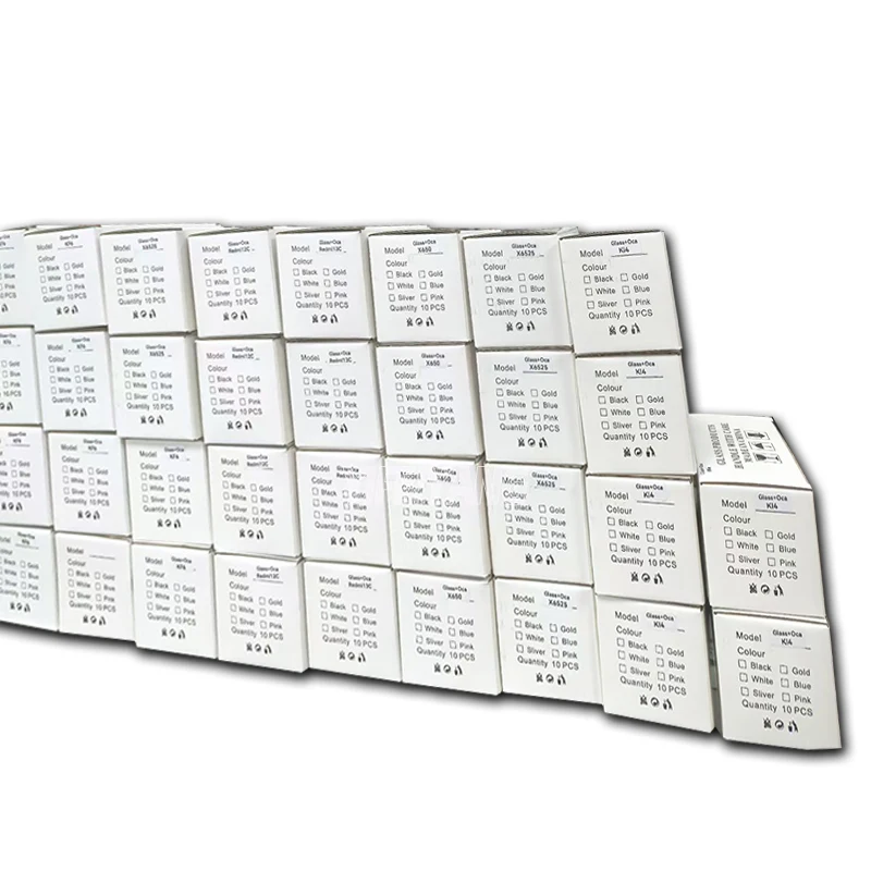 10 قطعة الزجاج الخارجي الأمامي مع عدسة شاشة OCA لـ Tecno bb4 bd3 be7 bf6 bf7n bg6 ca7 cb7 cc6 cc7s 6 استبدال شاشة لوحة ال سي دي #6