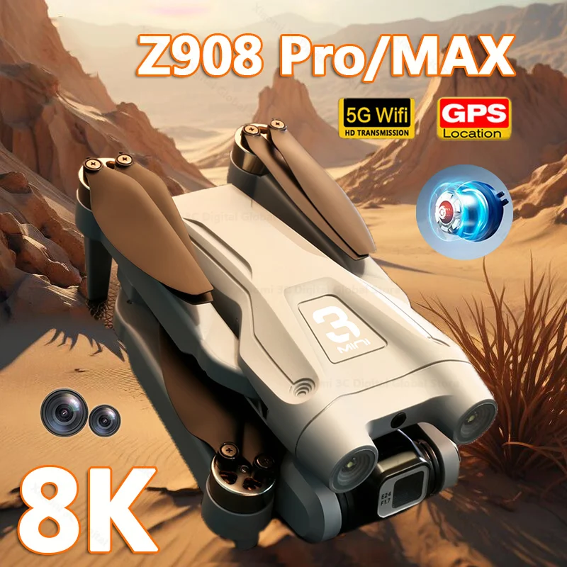 

Z908 Pro/MAX Drone Brushless Motor 8K Professional HD Dual Camera Optical Flow Obstacle Avoidance 5G WIFI Quadcopter Toy New