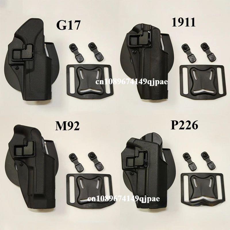 2024 New Cqc Tactical Plastic Gun Holster For 1911/92/17/p226/usp Pistols Quick Release Feature