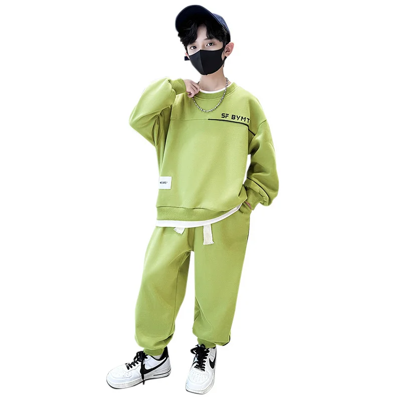 Boys Sweatshirts +Pants Kids Suits 2PCS/Set Cotton 2024 Charming Spring Autumn Cotton Sport Suits Formal Christmas Gift Children