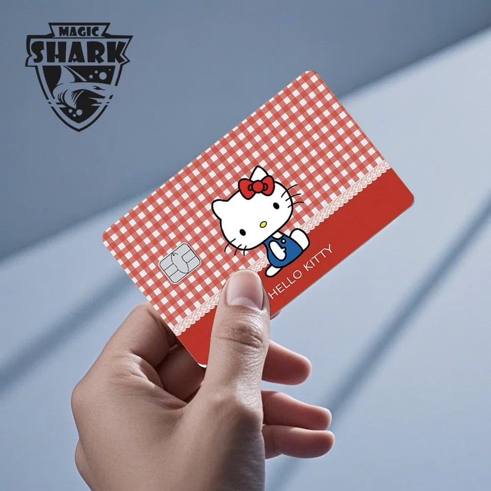 2025 nouveauté mignon Hello Kitty grenouille mat avant Sidt PVC autocollant peau Film couverture pour débito carte de crédit