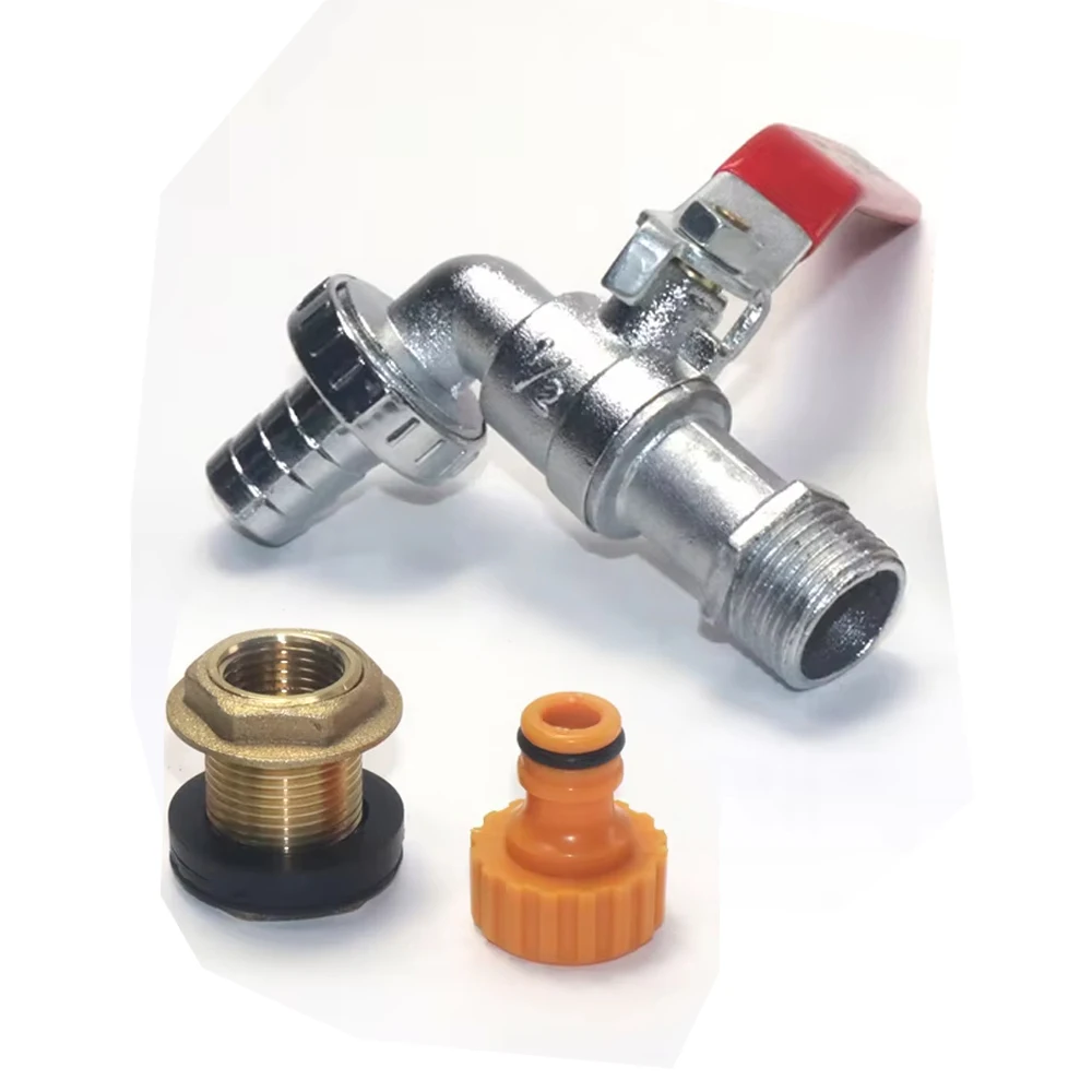 

Комбинированный набор из 3 предметов, 1/2, хромированный смеситель, фланец, набор смесителей из сплава, сбор дождевой воды, ведро, смеситель для орошения сада, др.