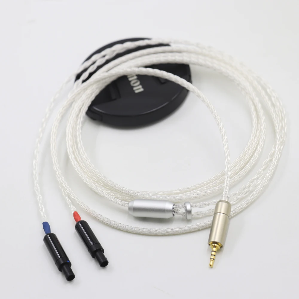 16 Cores 4 pin Xlr 4.4 2.5 mm 3.5 6.35 jack  to Earphone Cable For Sennheiser HD800 HD800s HD820s HD820 Headphone