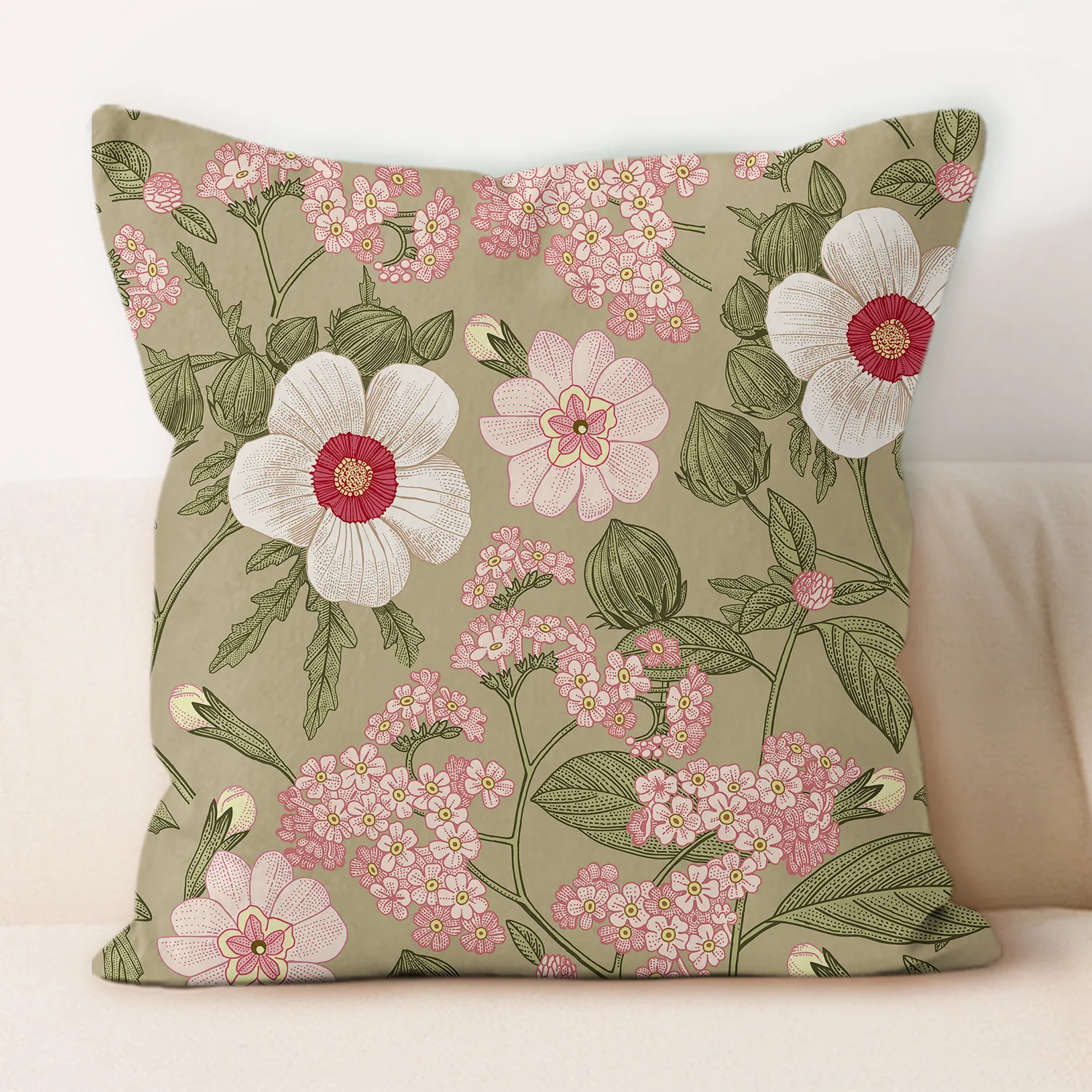 1pcs pillowcase flower pillow cover romatic sofa decotive pad cover for home sofa bed car seat cushion cover 40x40cm