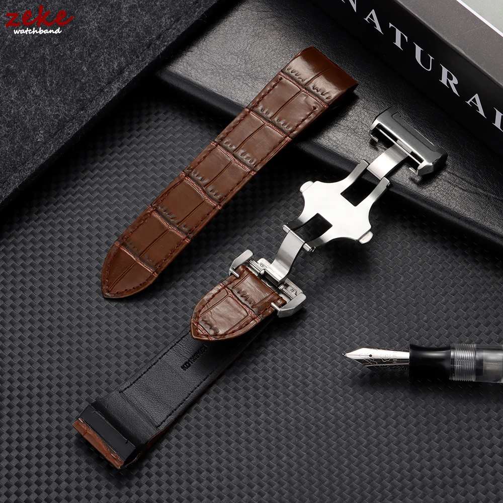 정품 송아지 가죽 시계줄 슬럽 패턴 20mm 23mm  - Cartier Watch Santos 리뷰 및 가격