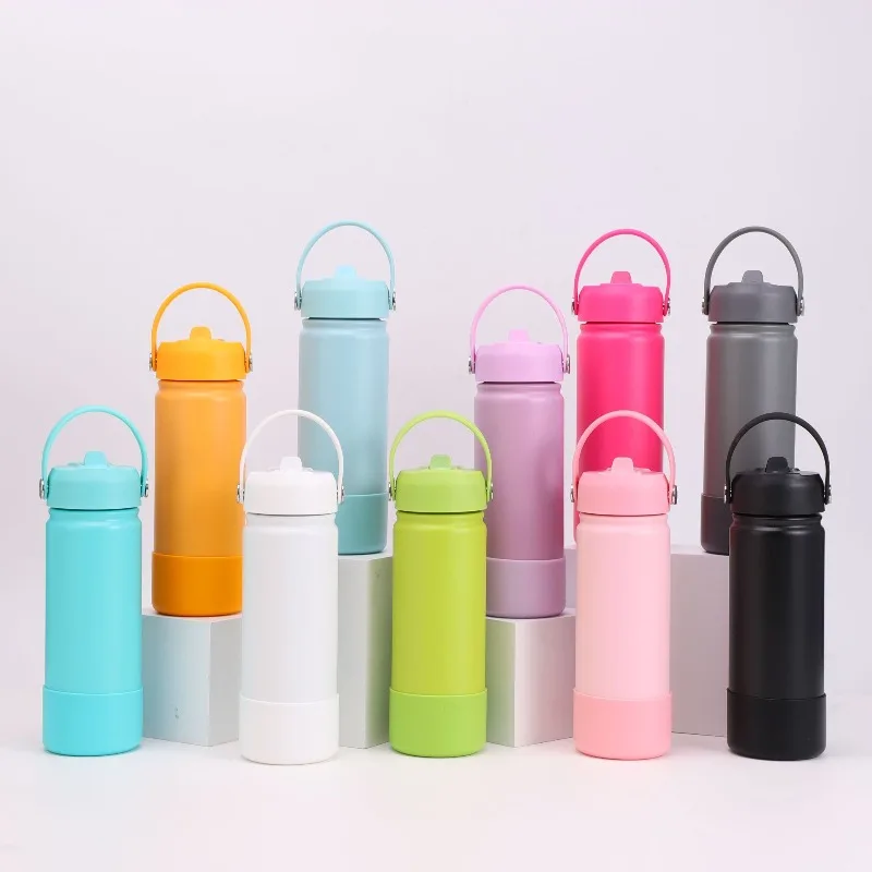 

Новая изолированная чашка из нержавеющей стали с ручкой для домашнего и офисного использования, портативная чашка для воды для занятий спортом на открытом воздухе