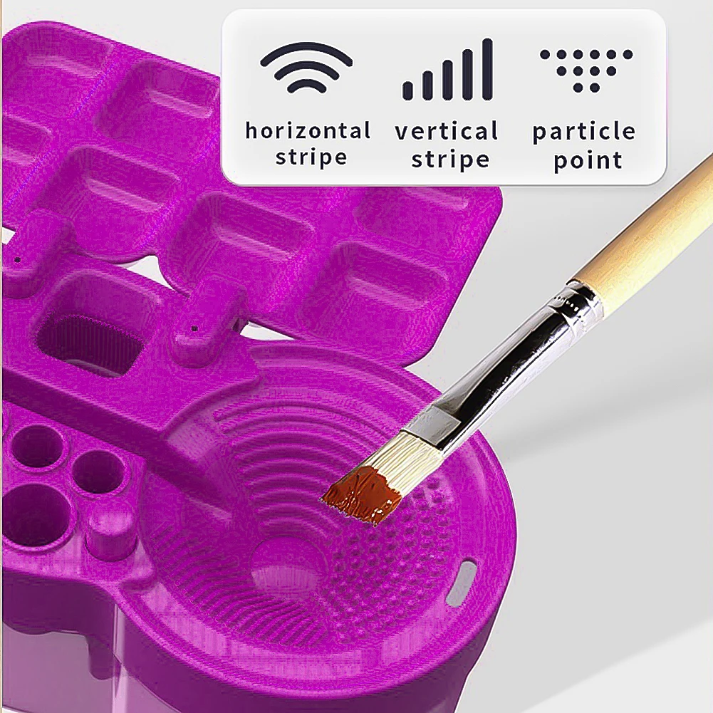 Paint Brush Cleaner with Drain Button Paint Brush Cleaning Machine Painting Brush Rinser for Acrylic Water Based Painting Brush image 5