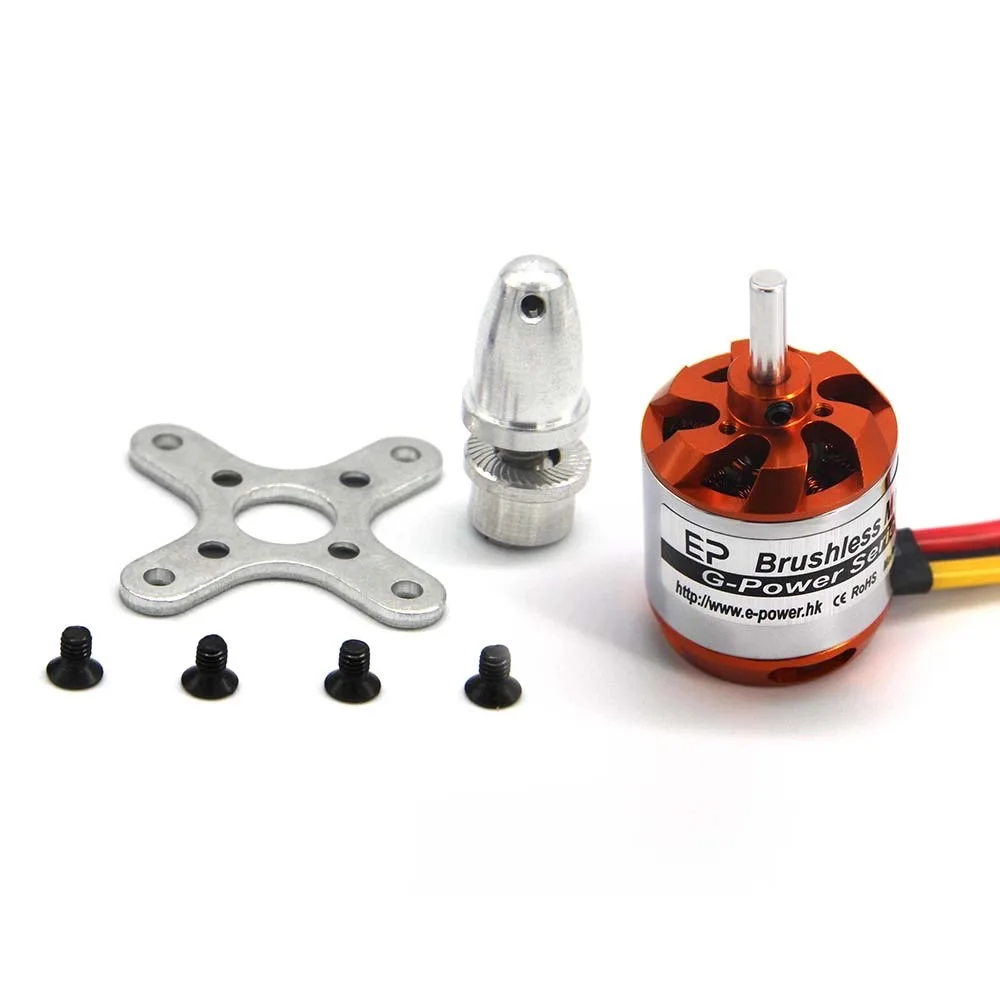 RC Motor D2836 2836 750KV 880KV 1100KV 1500KV Brushless Motor 4S Lipo 4mm Shaft Diameter Suitable for 40A ESC Fixed-Wing Drones