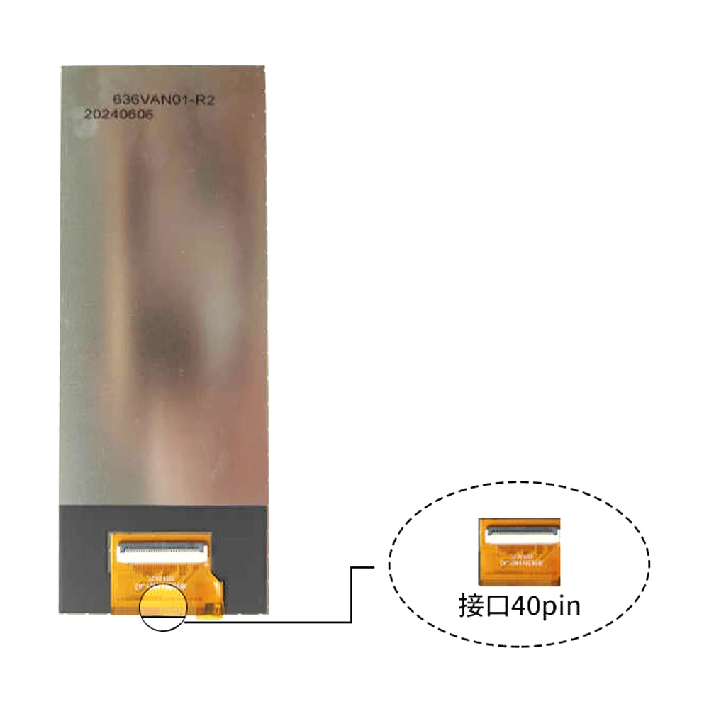 Módulo LCD TFT de 6,2 polegadas IPS Full View RGB 360 * 960 40PIN Interface MIPI de tela colorida industrial