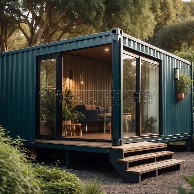 Allbetter Expandable Container House 20ft Prefab Modular Home Bedroom Bathroom Kitchen for Office or Boutique