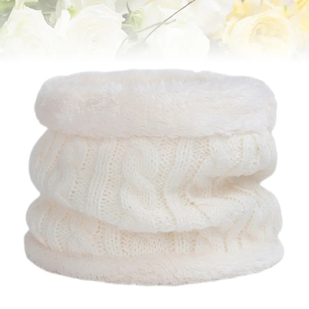 

Winter Kids Scarf Fleece Neck Warmer Child Cold Protection Soft Cotton Baby Chunky Warm Cartoon Long Term Use All Occasions