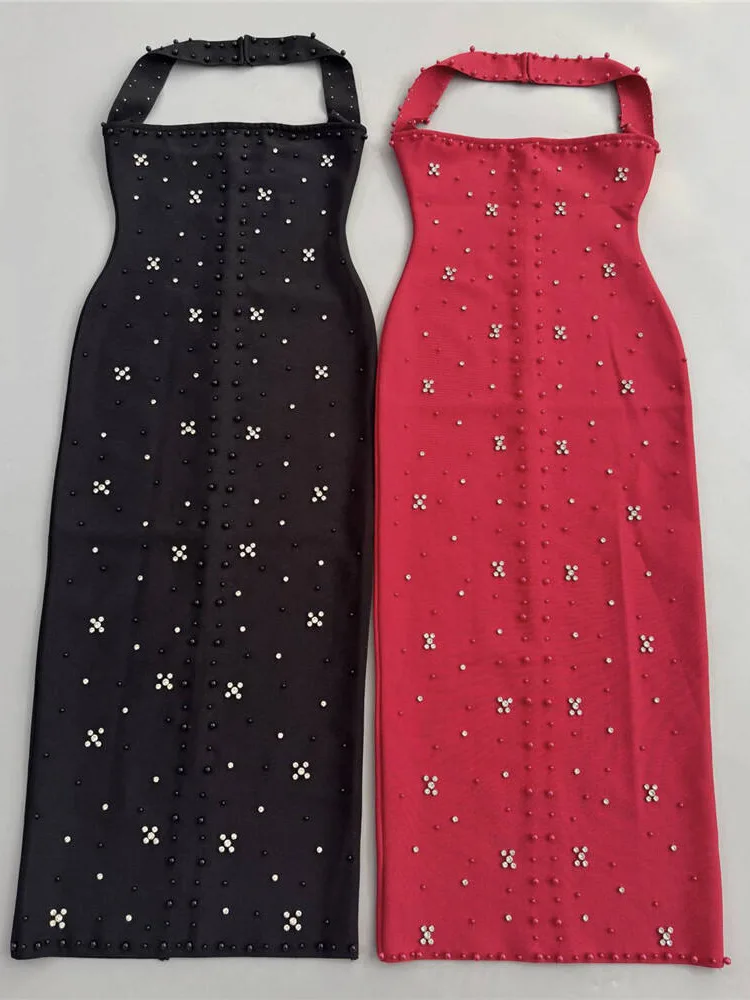 Sexy senza spalline in rilievo Dr Par Abito da sera per cena di nozze Transfrontaliero Faionable Ne Appeso oulder Wrapped Dr