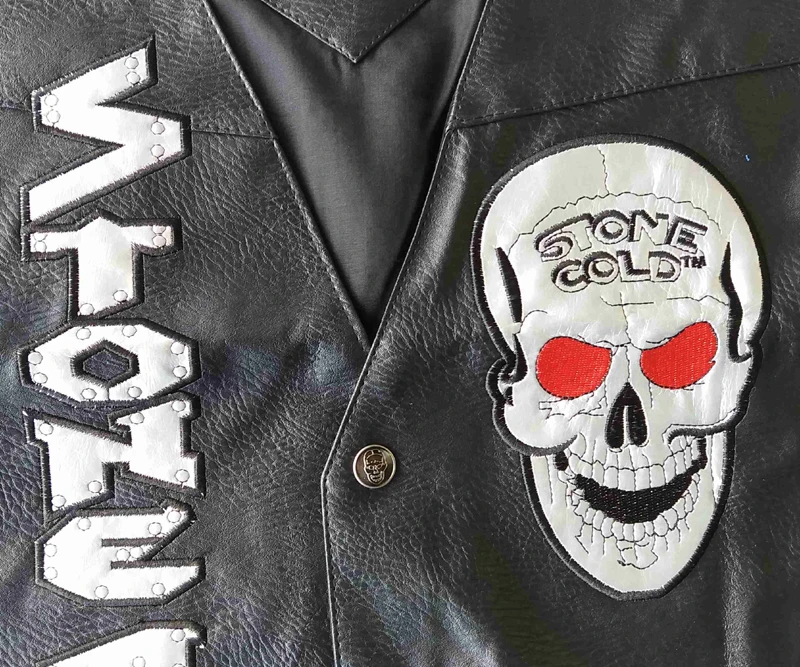 WWF WHOOP ASS 100% SOB Stone Cold Steve Austin 316 Smoking Skull Weste Attitude Era Neue Vintage Merchandise Sammlerstück – Detail 4