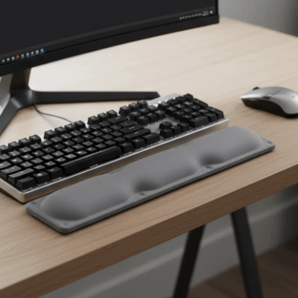 

Creative Keyboard Mouse Pad Soft Comfortable Ergonomic Mouse Pad Wrist Support Non-Slip Mouse Wrist Support Mat Office Supplies