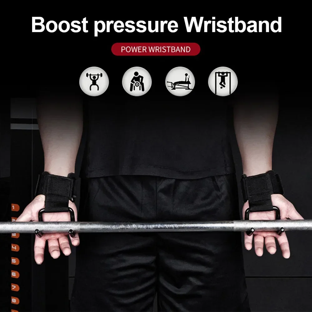 Lifting Power Hook Wrist Strap Heavy Duty Weight Lifting Hooks with Padded Gym Sports Strength Training Horizontal Bar Exercise