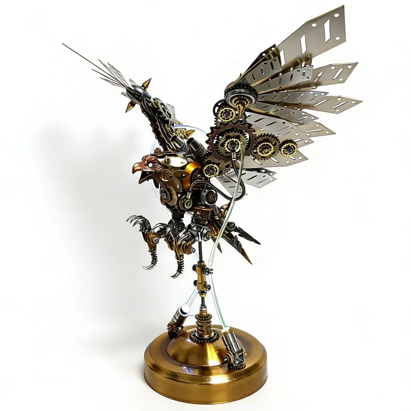 

3D Metal DIY Eagle Kits Steampunk Mechanical Eagle Model kit Handmade Assembly Toy for Adults boys gift