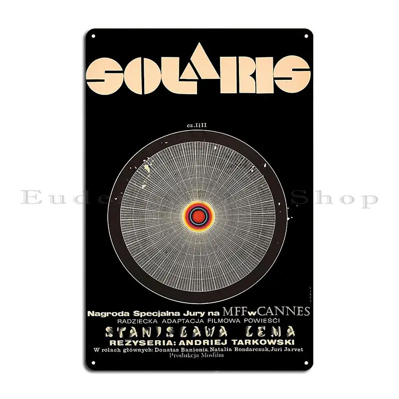 Retro Solaris Vintage Tarkovsky Soviet Metal Sign Printing Funny Wall Decor Club Printed Tin Sign Poster