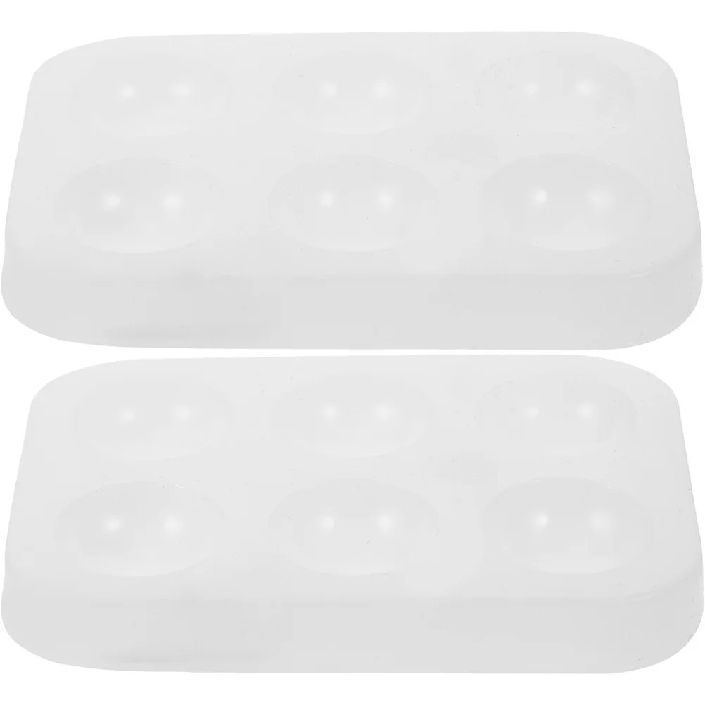 2pcs Silicone Watercolor Palette Oil Painting Tray Flexible Color Mixing Palette For Acrylic Gouache Pigment Storage Portable