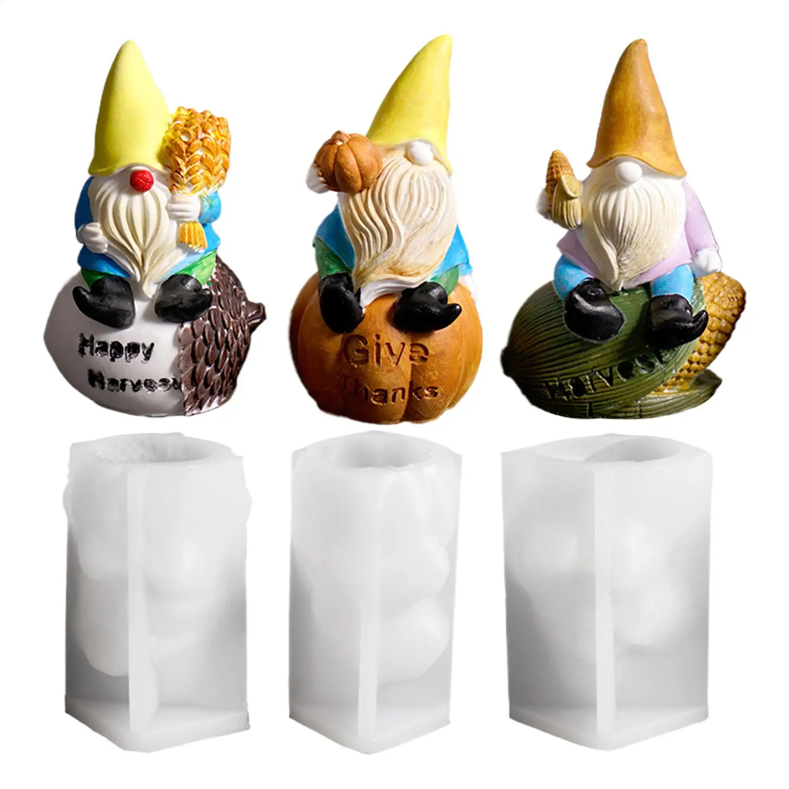 

Новая силиконовая форма для рождественской свечи в виде гнома, 3D формы для Санта-Гнома, ремесло, гипсовое мыло, смоляная форма, подарок для рождественской вечеринки