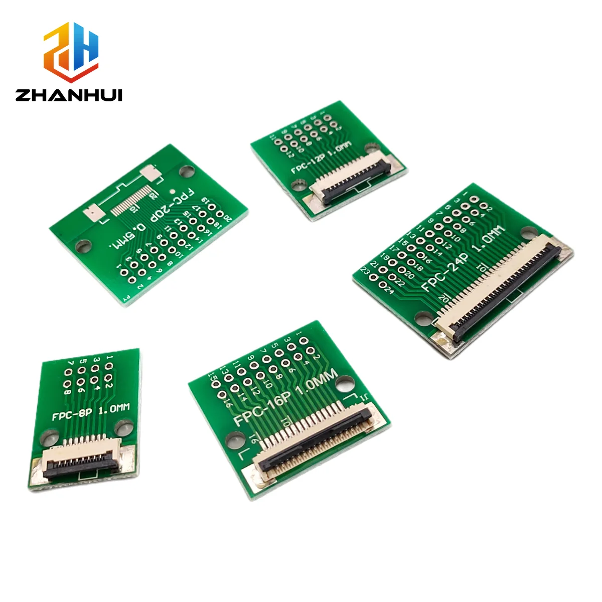 1Pc 1.0mm FPC FFC to 2.54mm DIP Adapter Board SMT to Through Hole PCB Connector 4-30Pin Flat Cable Converter