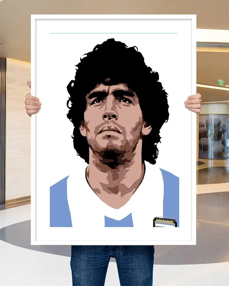 Silk Poster Home Decoration Legend Diego Armando Maradona Football Super Star Great (11) Wall Art Christmas Gift