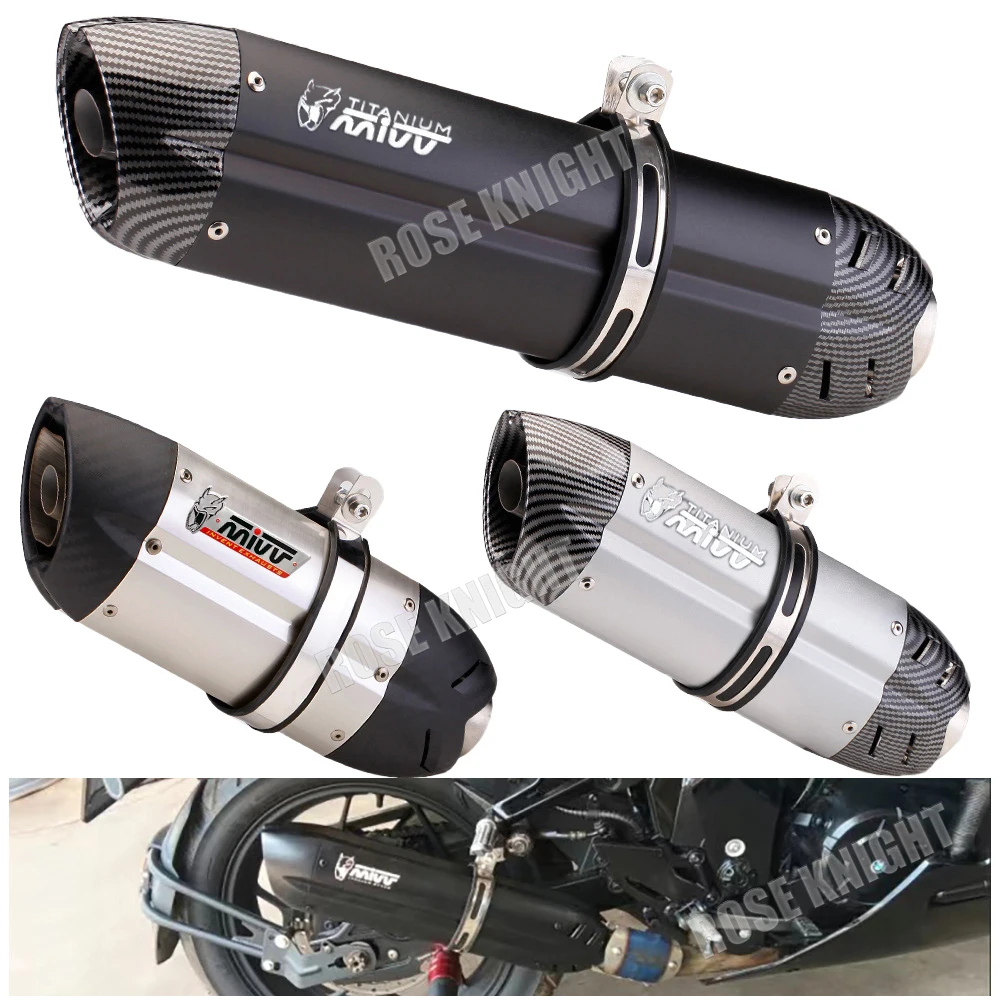 51mm Universal Motorcycle Mivv Exhaust Muffler Escape for Kawasaki Yamaha Honda Suzuki ETC Moto Exhaust Pipe Modified Accessorie