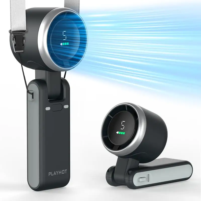 Ventilador Turbo portátil Popular de 2025, ventilador de mano de viento de 5 velocidades, ventilador de mano, miniventiladores de mano portátiles, Turbo Fa recargable por USB