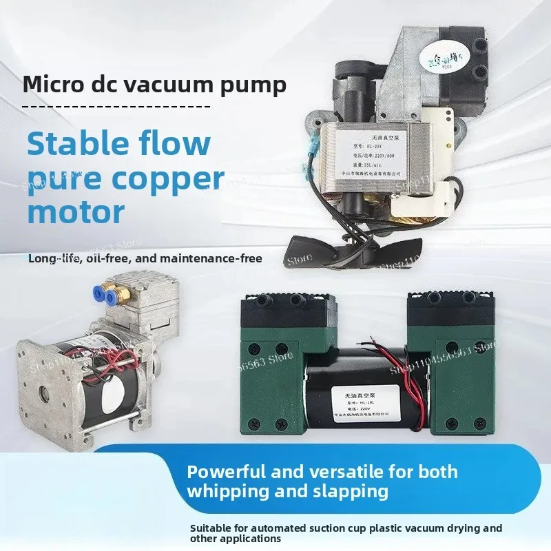 Small Vacuum Pump 220V Miniature Air Pump, Oil-free Vacuum Pump, Negative Pressure Pump, Air Pump