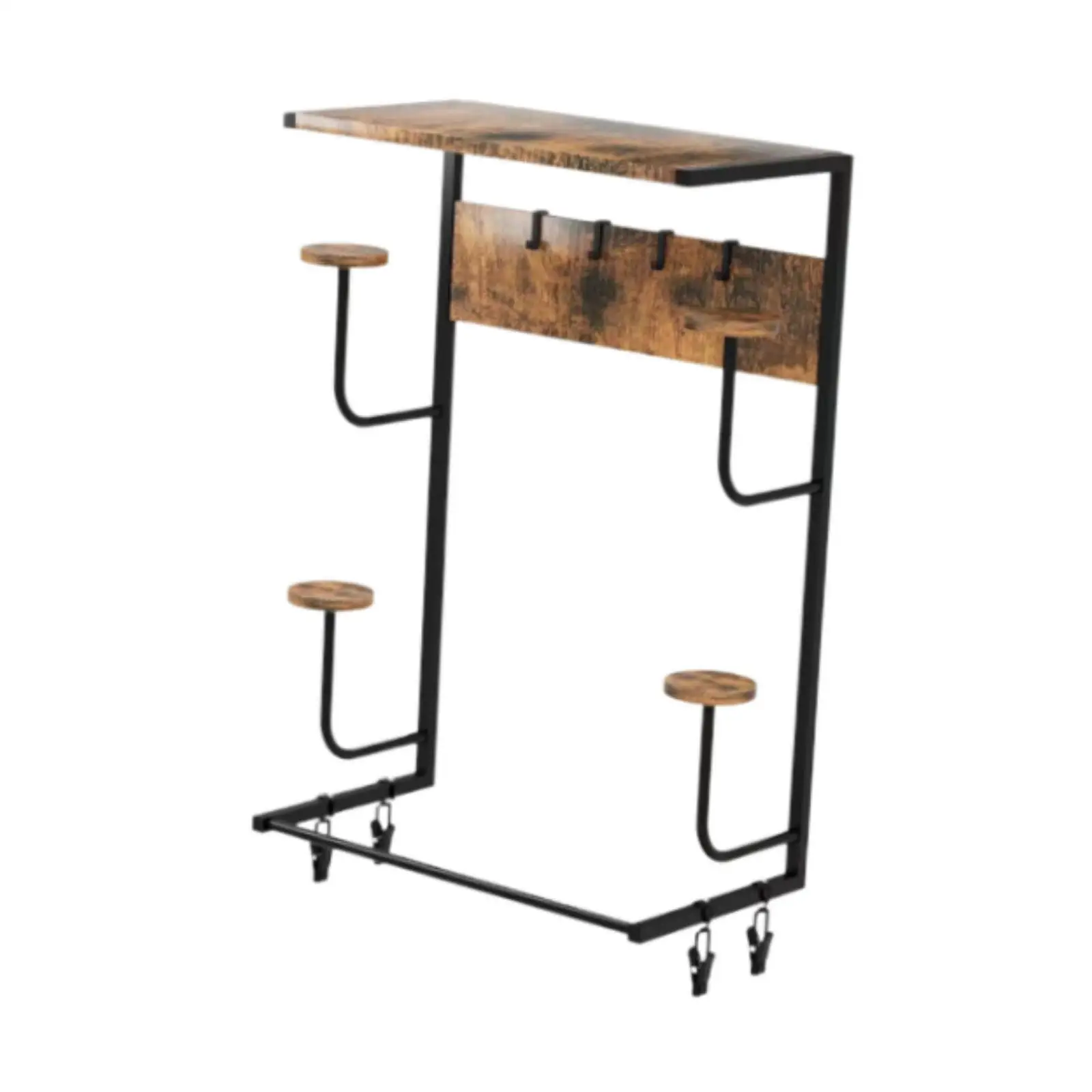 

Motorcycle Helmet Holder Wall Mount Practical Lightweight Trendy Wood Iron for Motorcycle Accessories Home Sturdy Helmet Rack