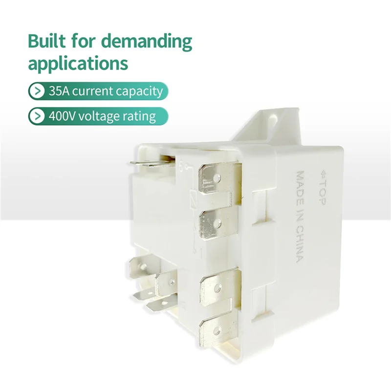 【Electronic-Accessories】3X Relay Compatible With Leer 35A Potential Relay For Refrigeration, HVAC Systems - Compatible With Free