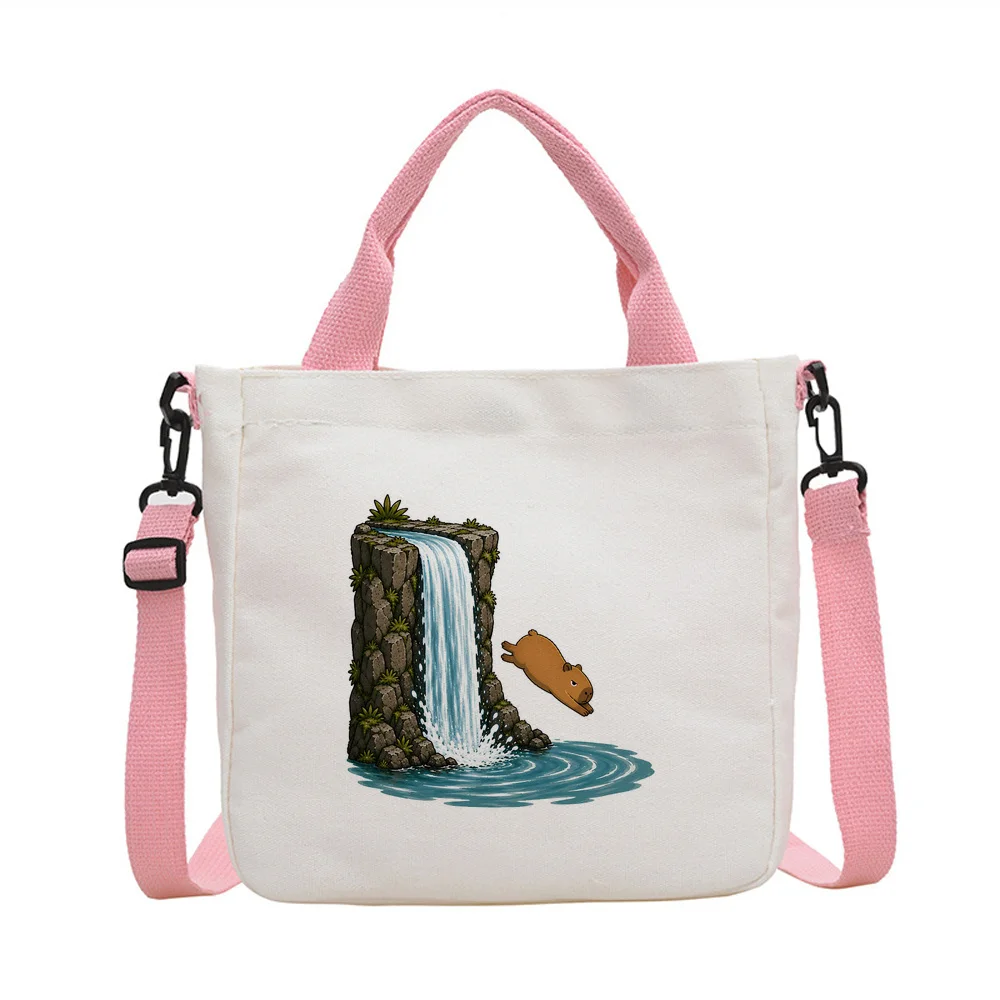 Cute Capybara tote bag shopper personnalisable sac cabas einkaufstasche totebag woman