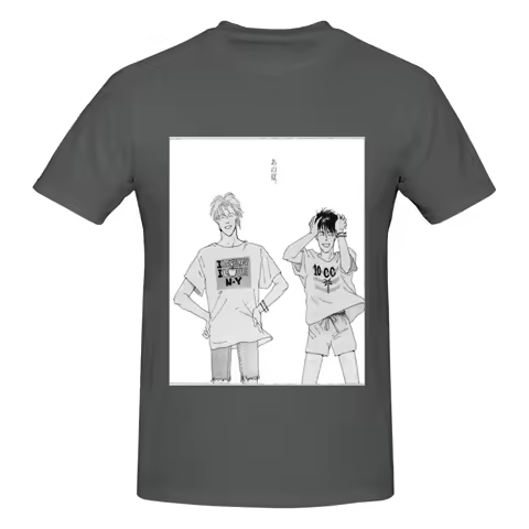 Funny A Happy Summer - Banana Fish Men's Printed T-Shirt Unisex T shirtOversizet t-shirt men's