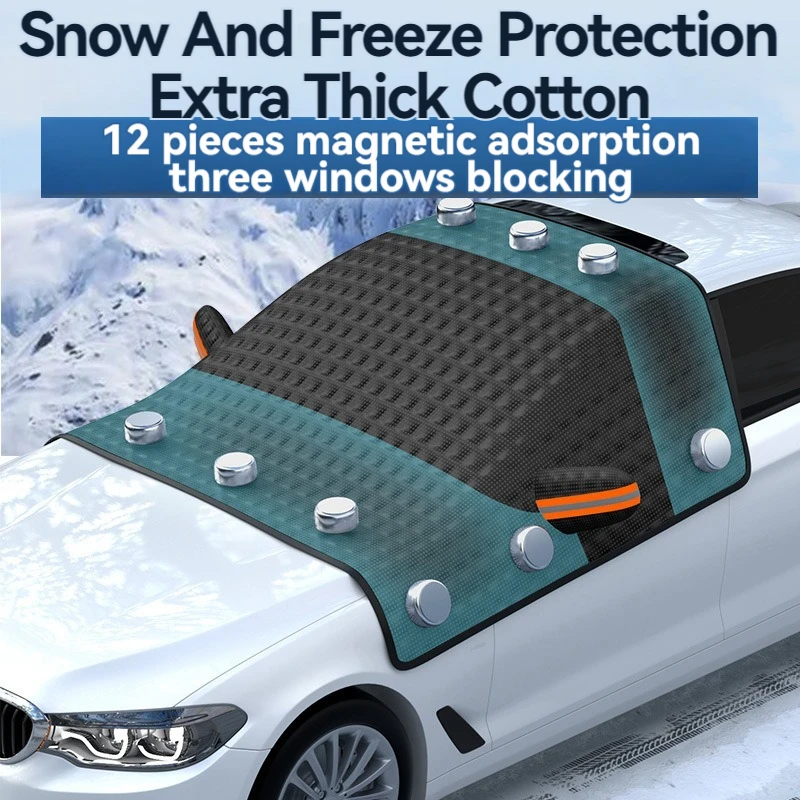 

Magnetic Car Front Windshield Cover Automobile Sunshade Window Car Cover Winter Ice Frost Guard Sun Shade Protector Waterproof